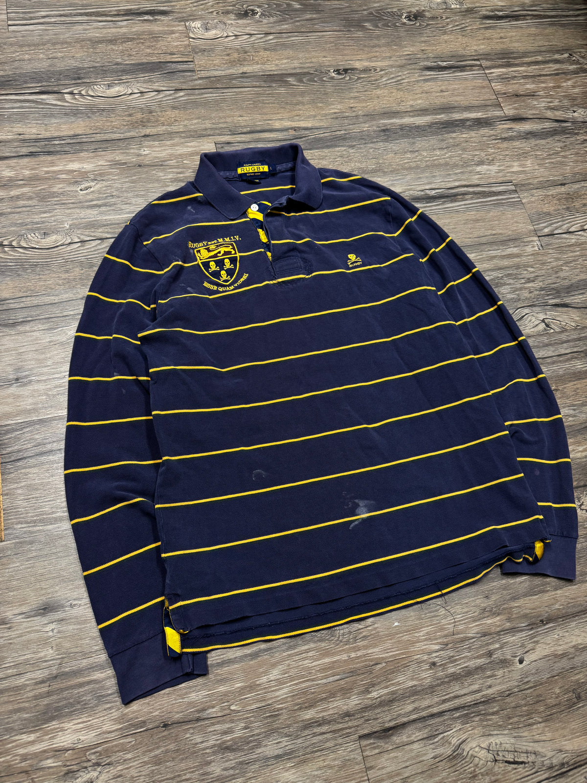 POLO RALPH LAUREN VINTAGE RUGBY SHIRT (L)