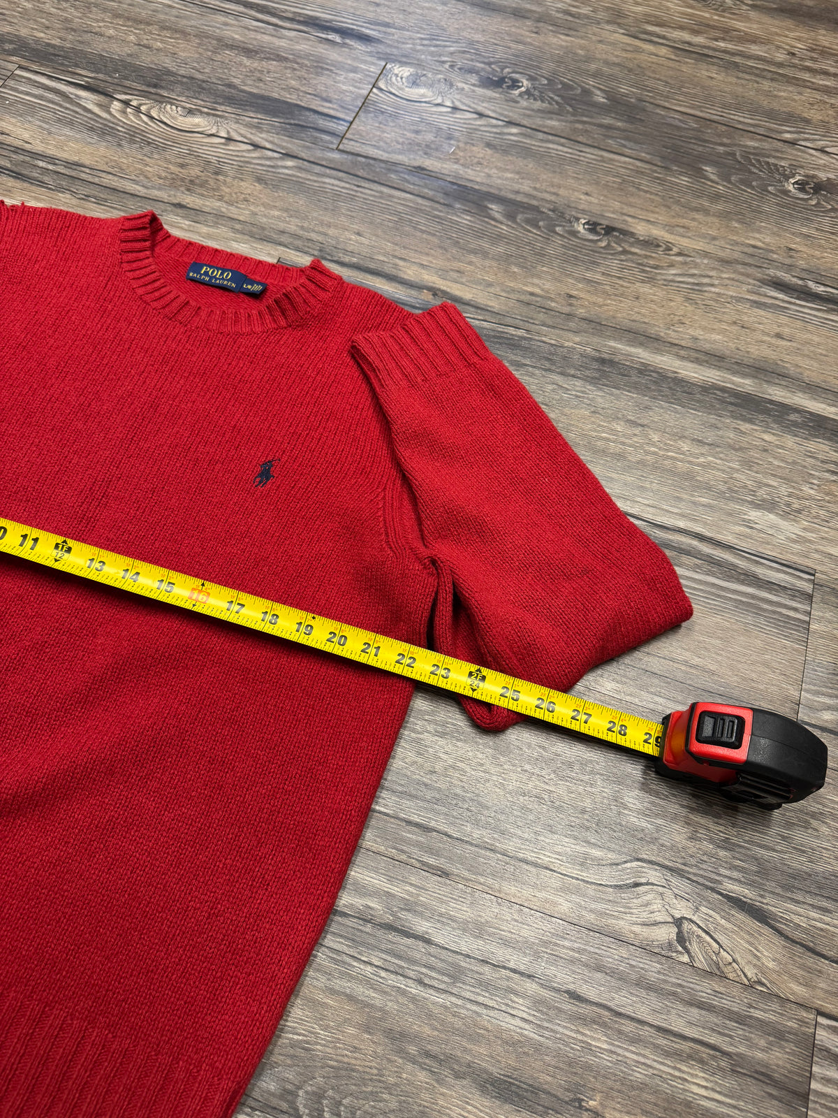 POLO RALPH LAUREN VINTAGE WOOL KNIT SWEATER (L)
