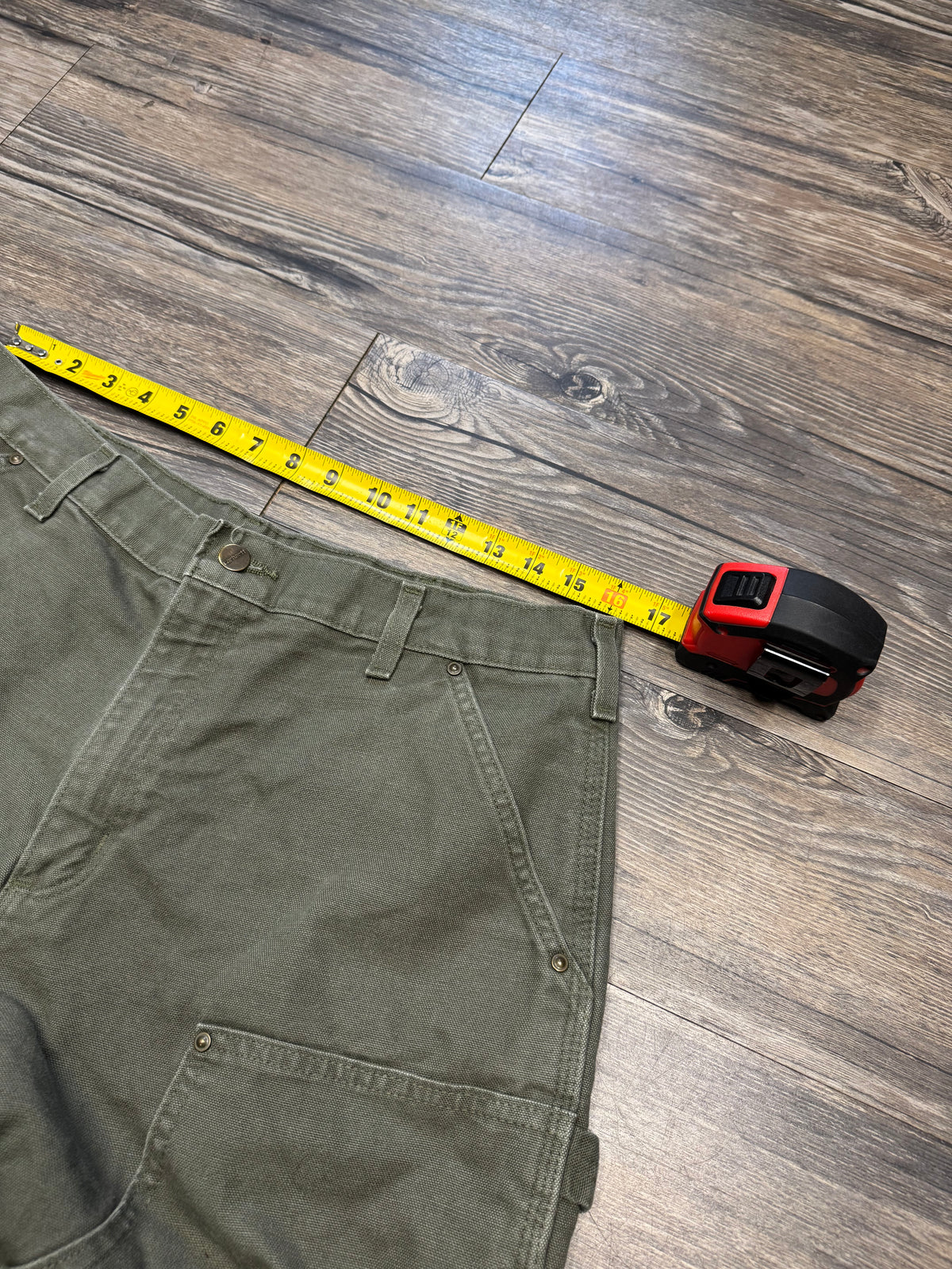 CARHARTT OLIVE GREEN DOUBLE KNEES (32)