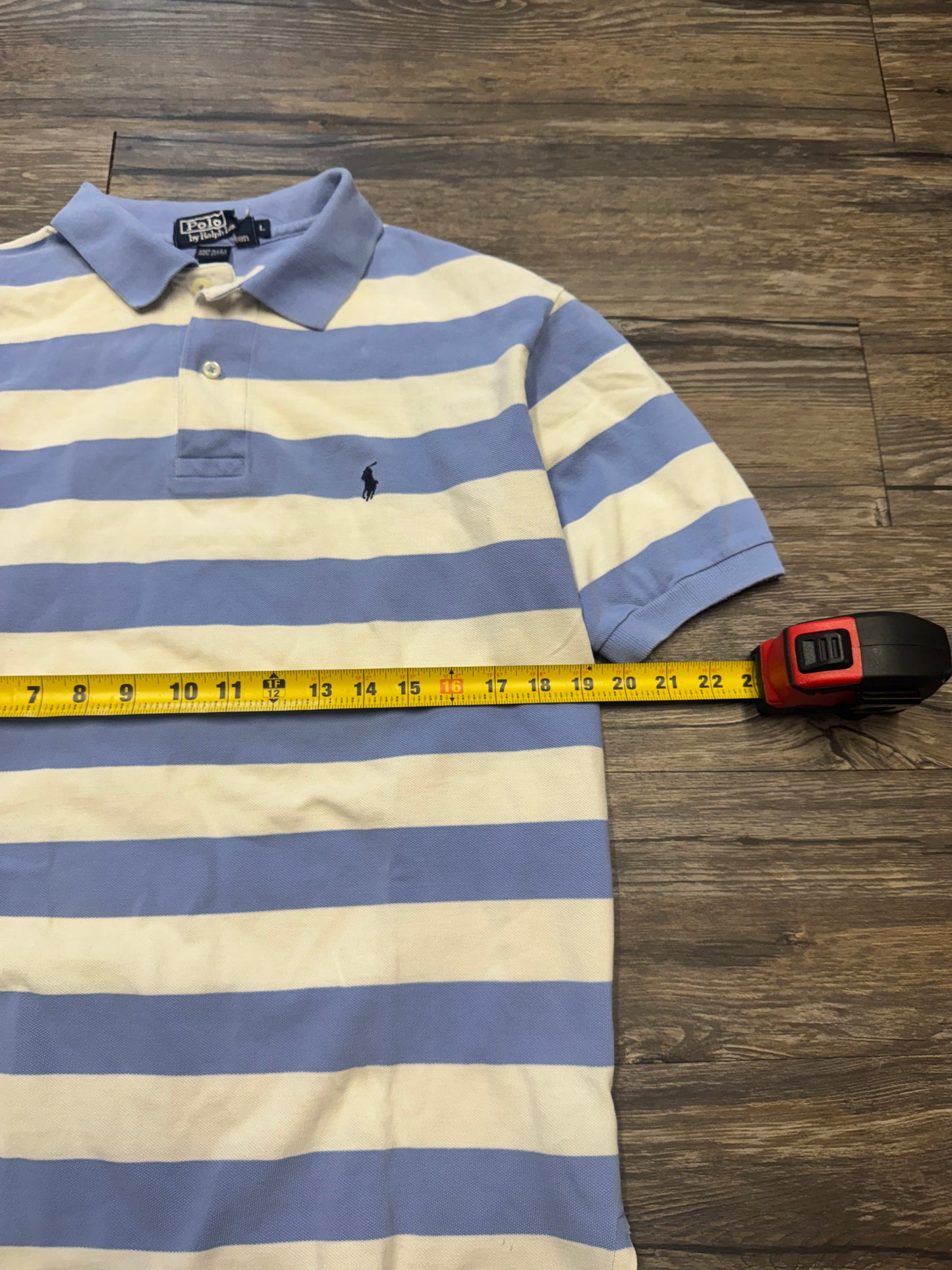 POLO RALPH LAUREN STRIPED POLO (L)