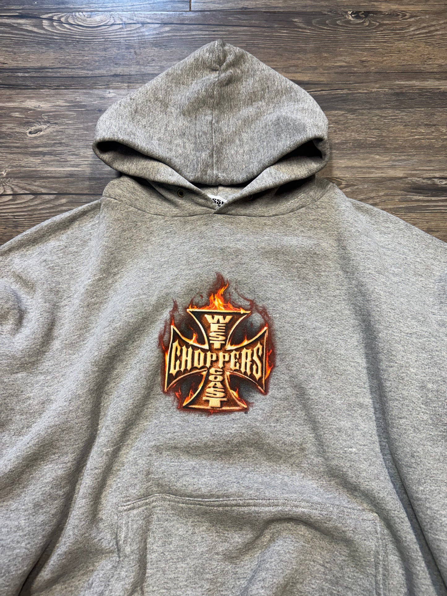 2000’s WEST COAST CHOPPER DISTRESSED HOODED SWEATSHIRT