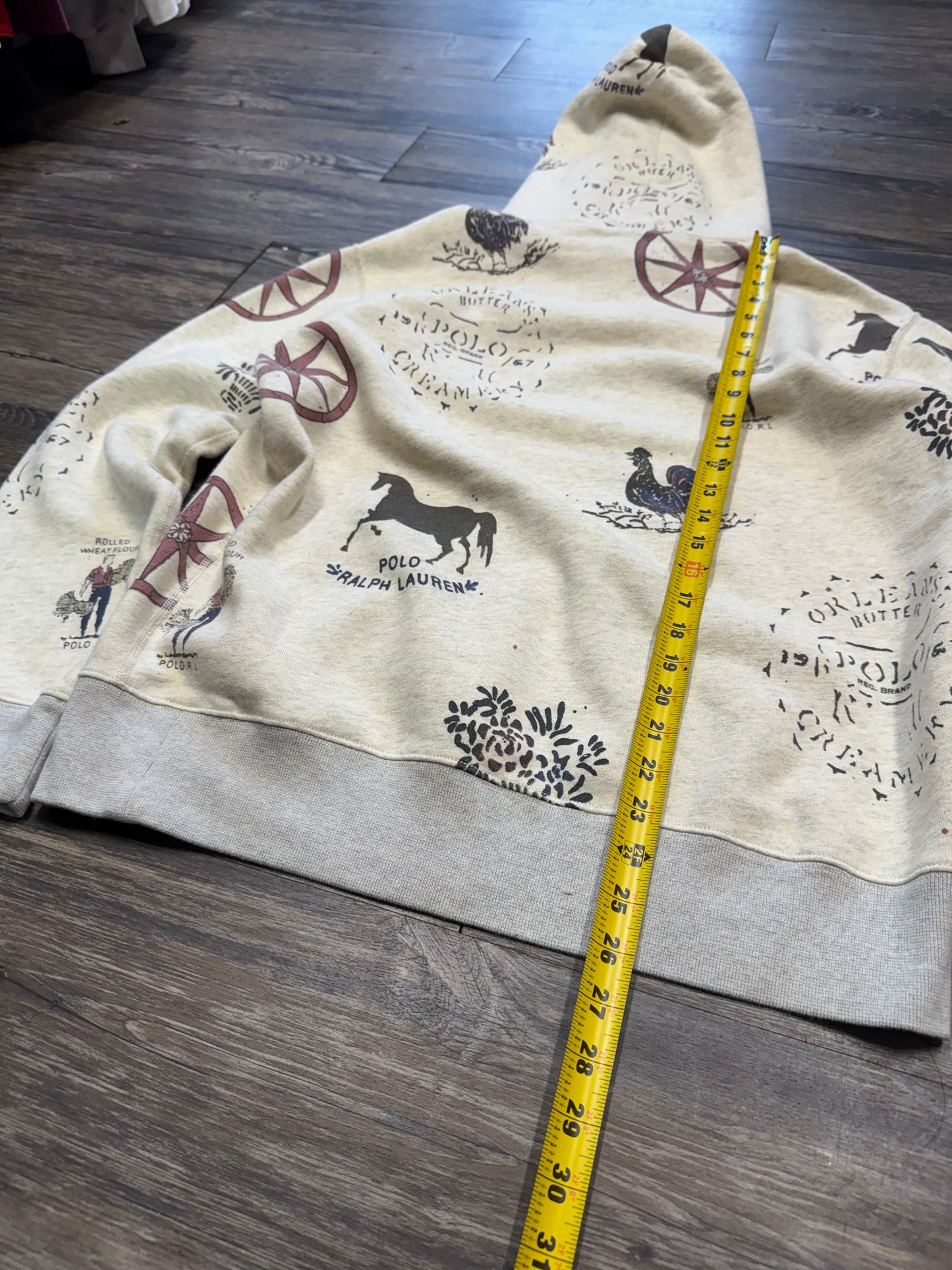 POLO RALPH LAUREN FARM SKETCHES HOODIE (M)