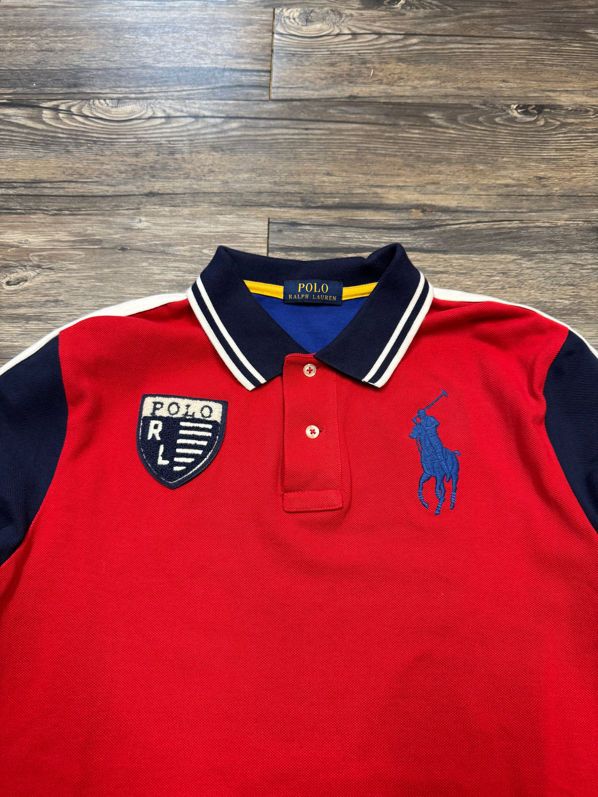 POLO RALPH LAUREN BIG PONY COLORBLOCK POLO (M)