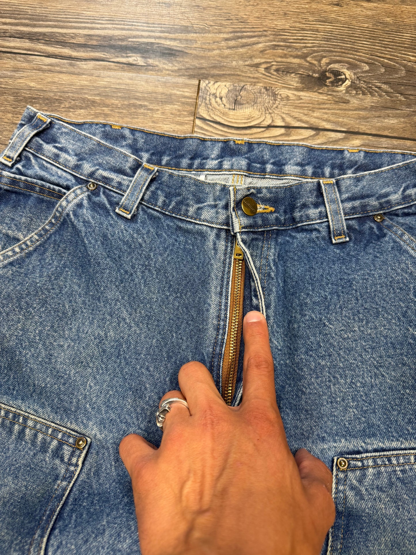 CARHARTT VINTAGE DOUBLE KNEE JEANS (34x32)