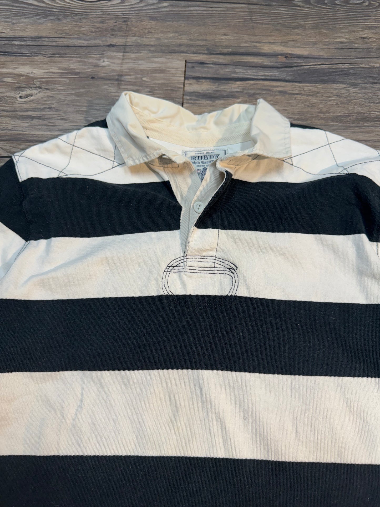 VINTAGE RALPH LAUREN STRIPED RUGBY POLO (L)