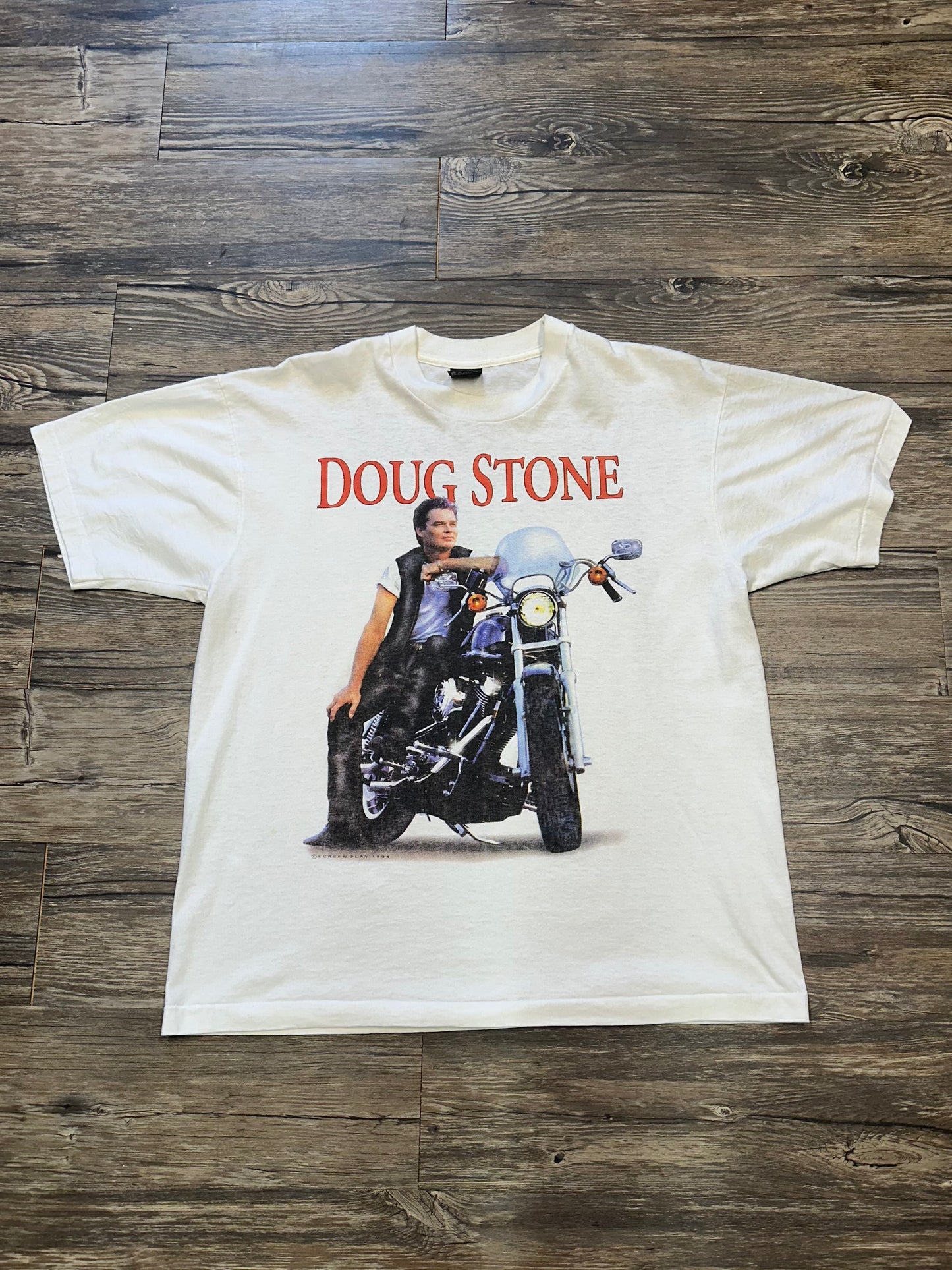 VINTAGE DOUG STONE GRAPHIC T-SHIRT (XL)