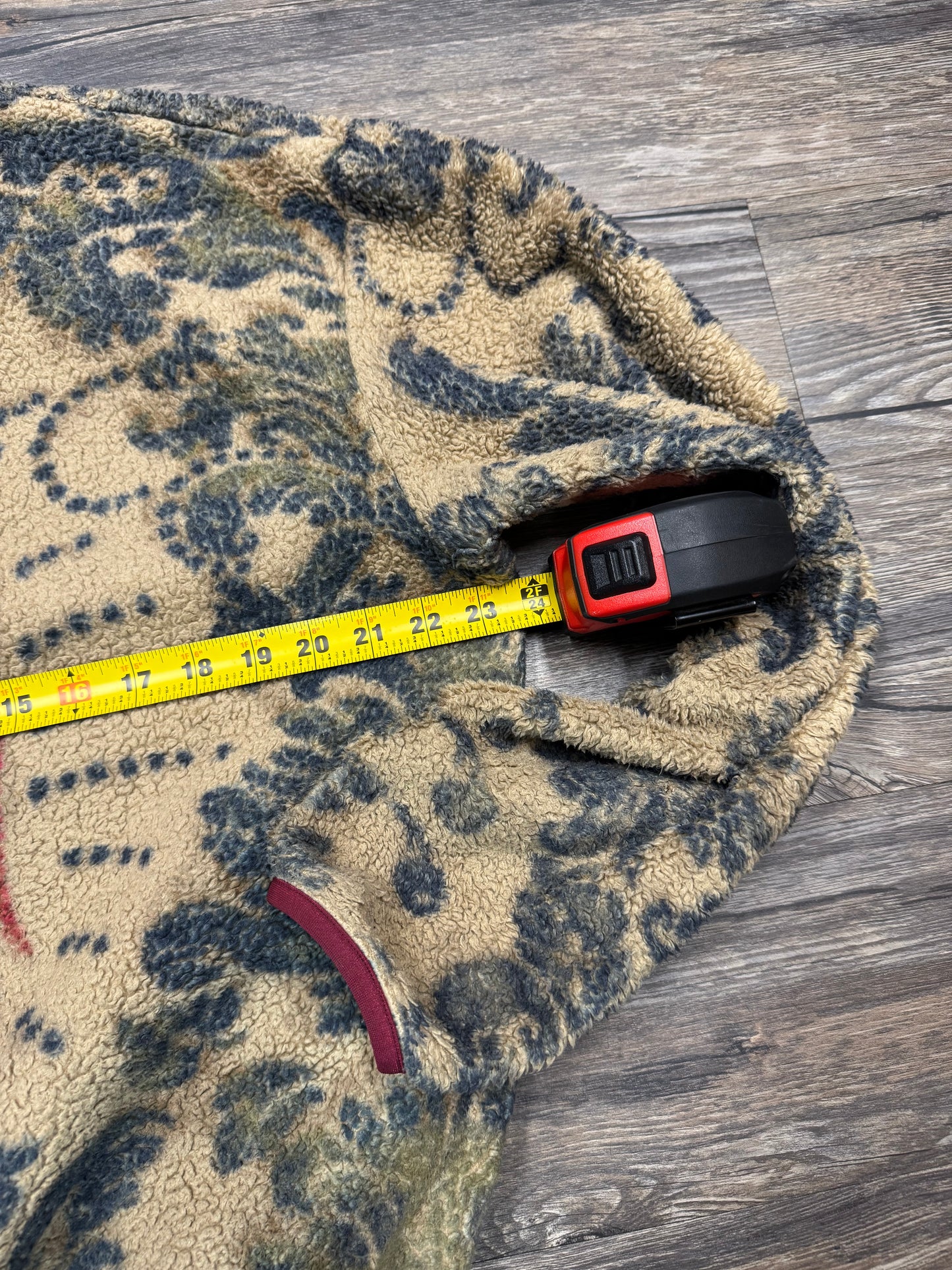 KAPITAL DEEP PILE DAMASK SNAP FLEECE (L)