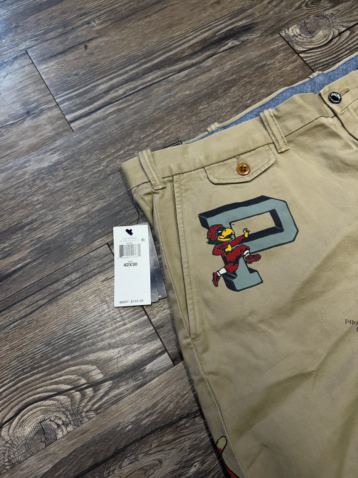 POLO RALPH LAUREN BAGGY FIT GRAPHIC STENCIL CHINO PANTS (42)