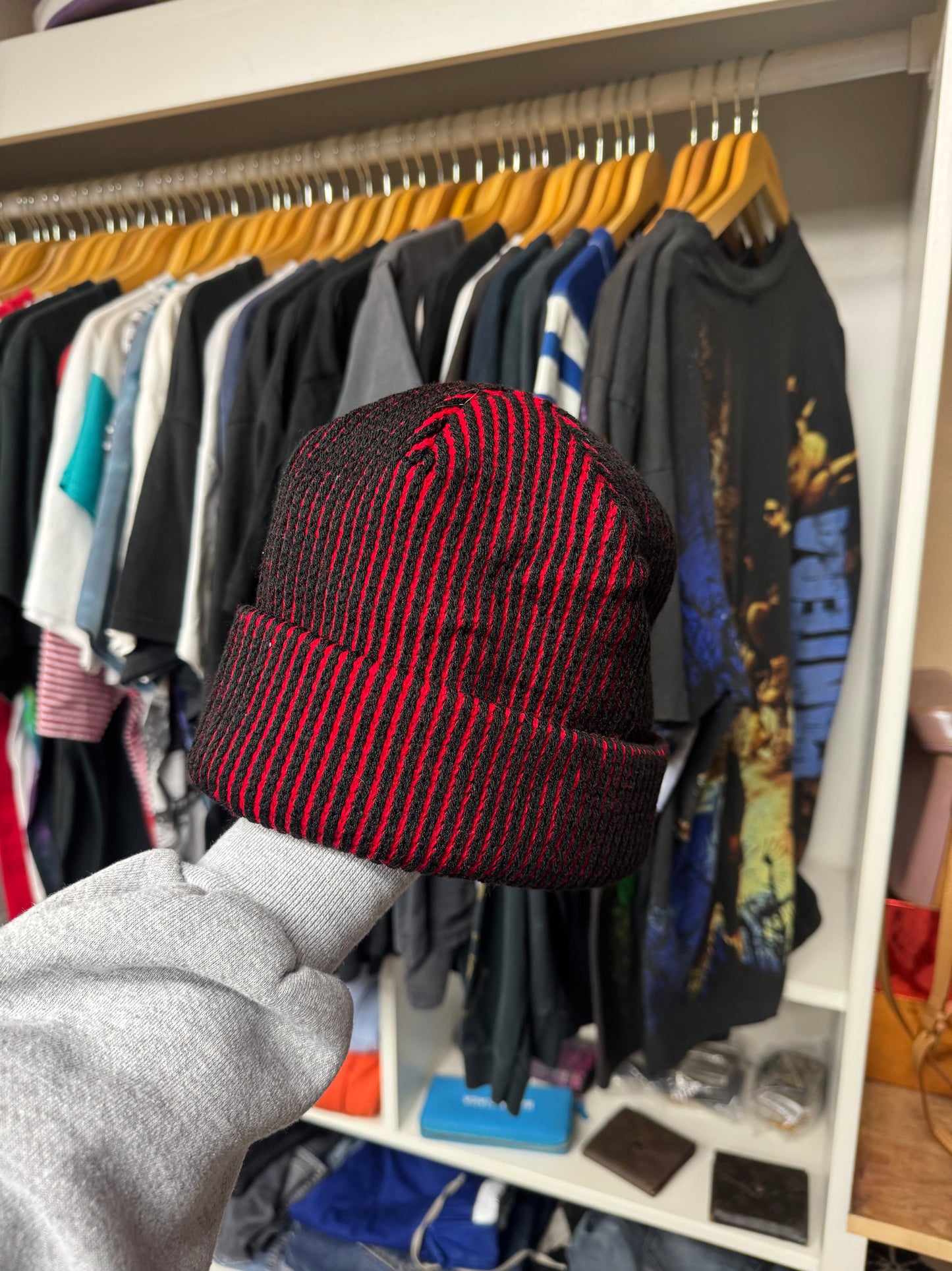 SUPREME OVERDYED SCRIPT BEANIE (OS)