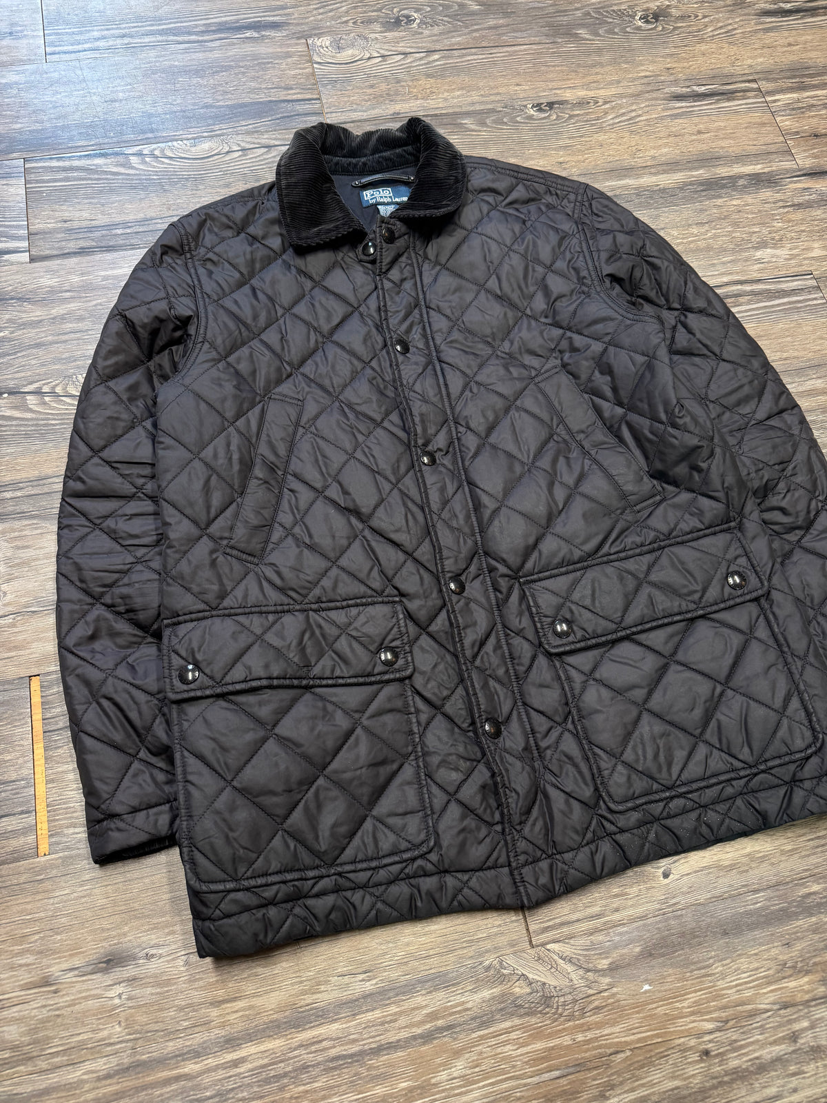 POLO RALPH LAUREN VTG DIAMOND QUILTED BARN COAT (M)