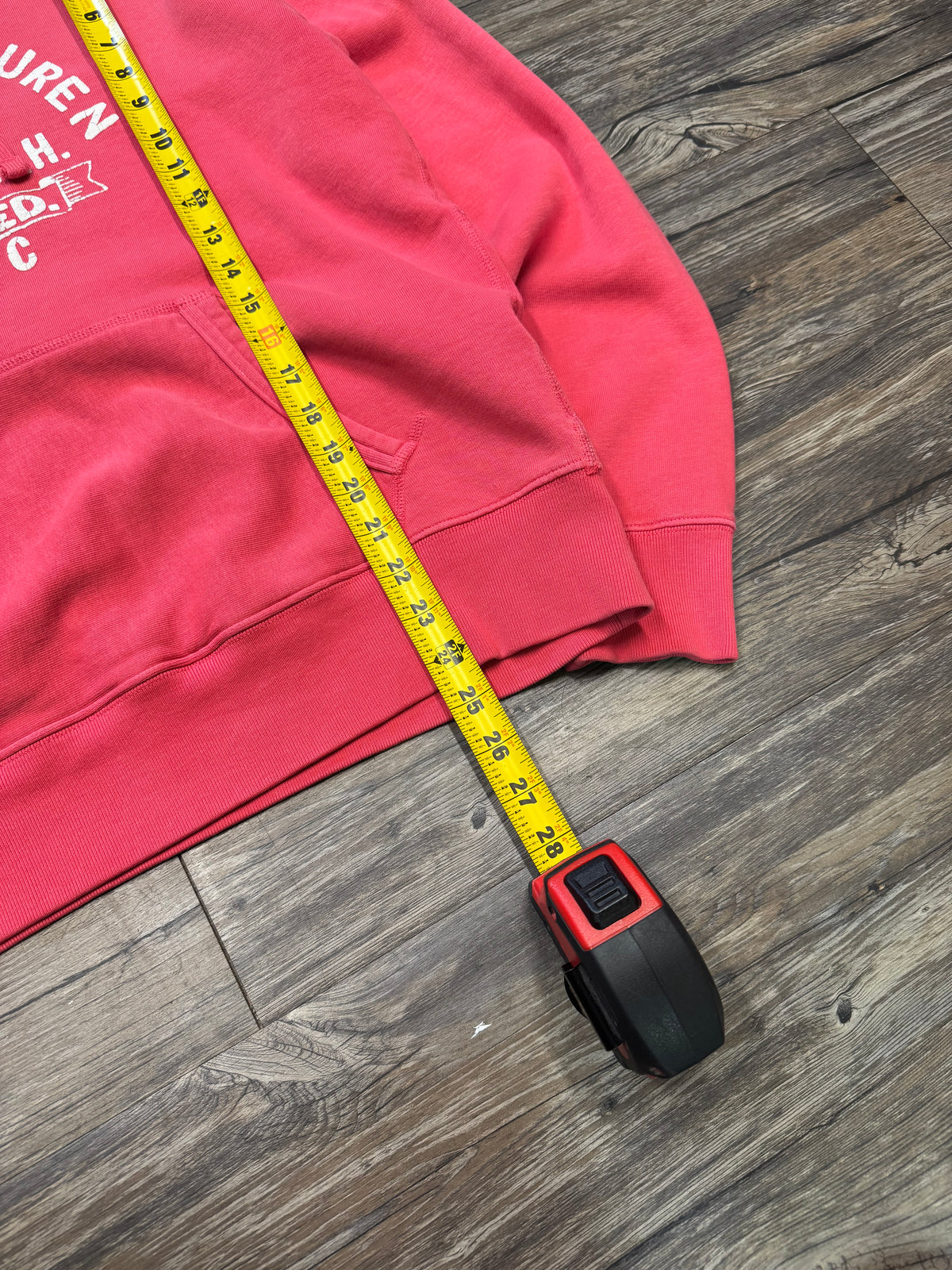 POLO RALPH LAUREN SALMON BEDFORD PHYS. ED HOODIE (M)