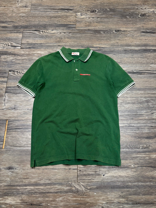 PRADA 2000’s FOREST GREEN  POLO (S)