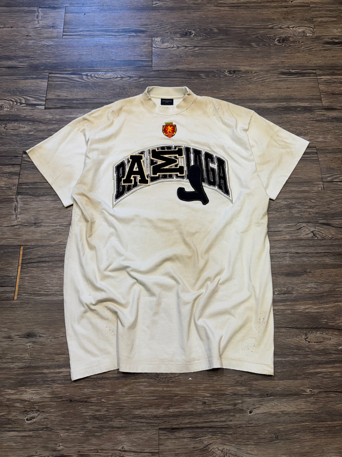 BALENCIAGA MISMATCH LOGO CREWNECK T-SHIRT (2)