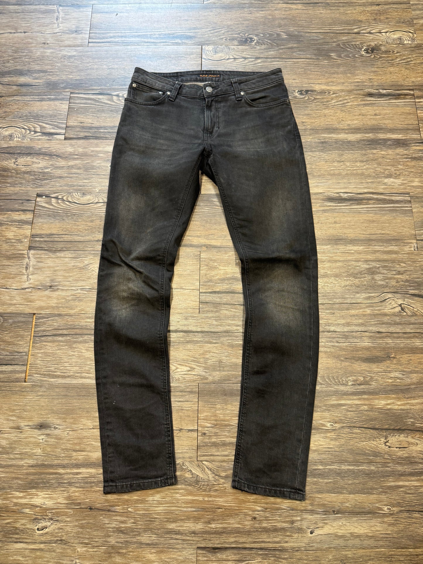 BLACK NUDIE SKINNY JEANS (31)