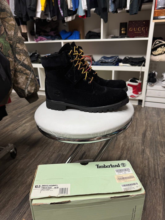 OFF WHITE PONY HAIR TIMBERLANDS (10.5)