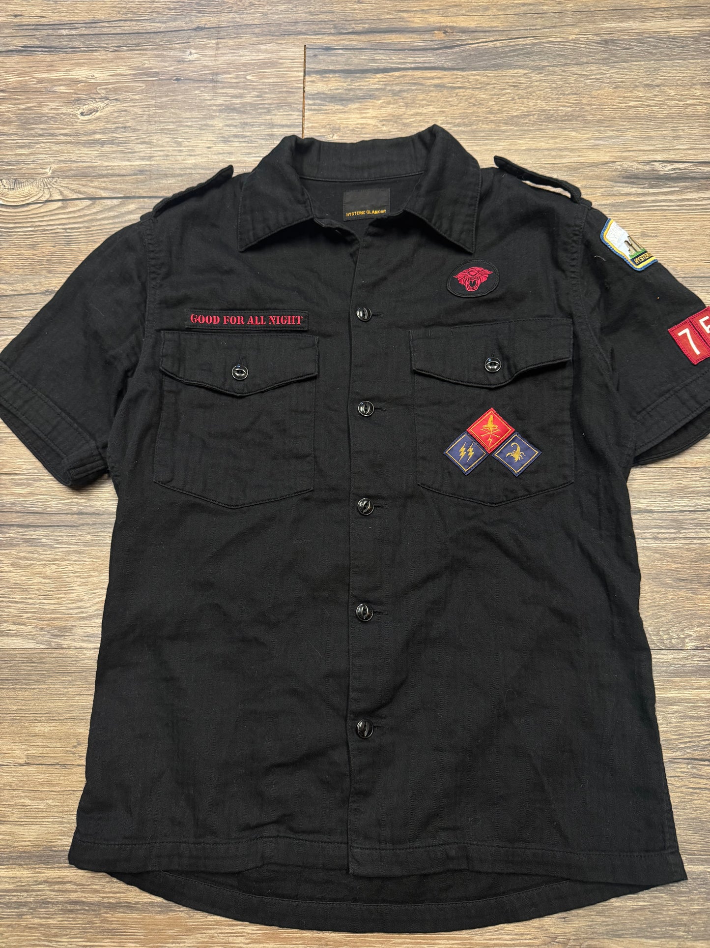 HYSTERIC GLAMOUR UNIFORM BUTTON-UP (M)