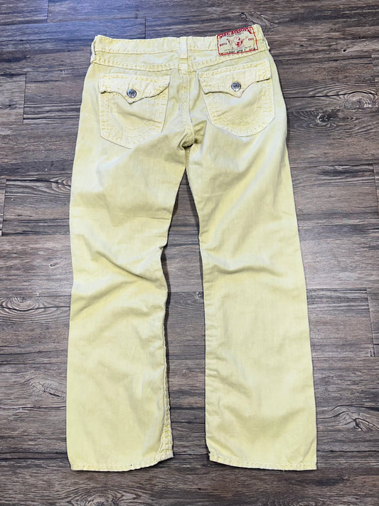 TRUE RELIGION YELLOW WASH DENIM (36)