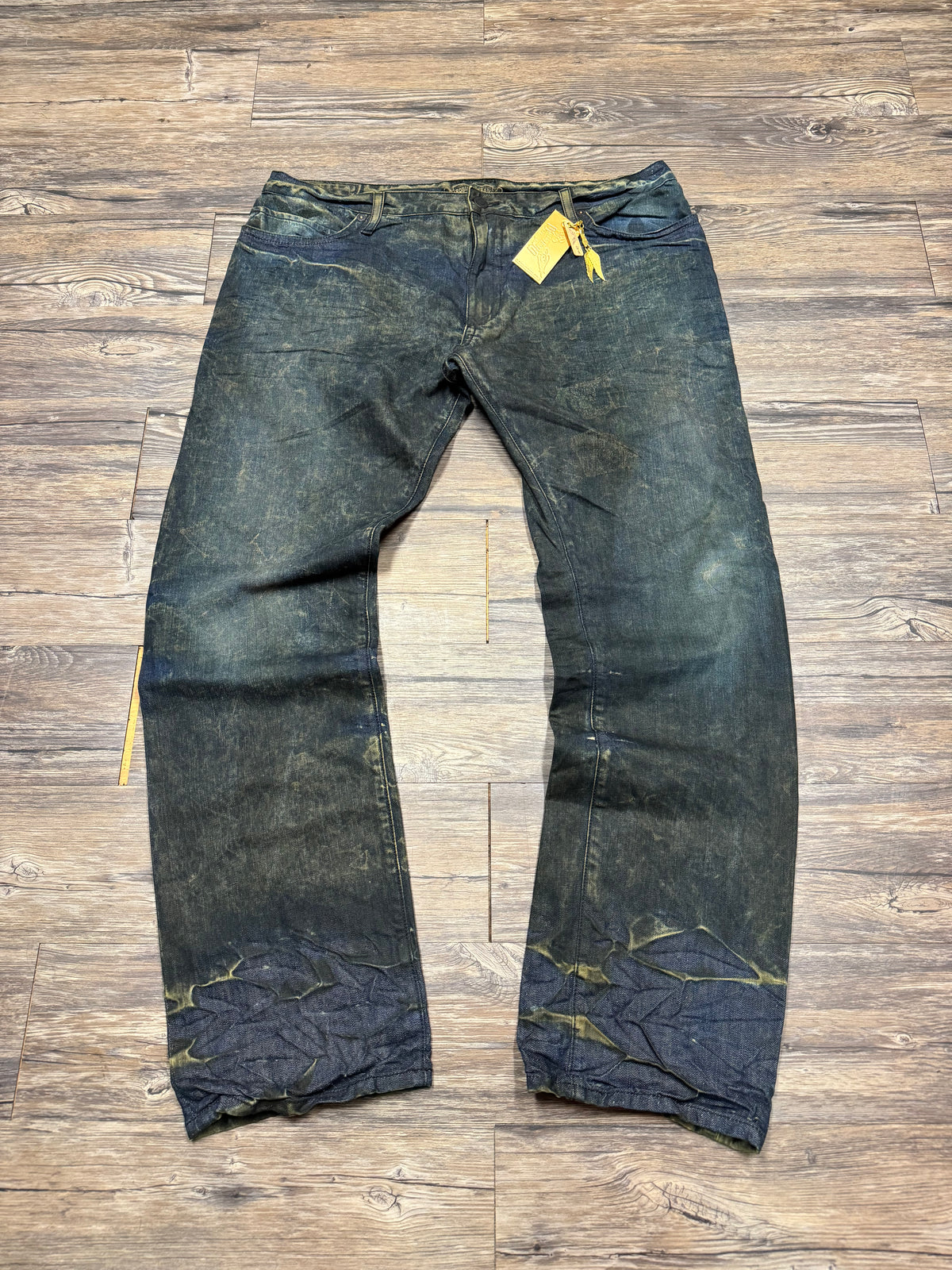 ROBINS CONSTELLATIONS STUDDED WING MUD WASH JEANS (42)