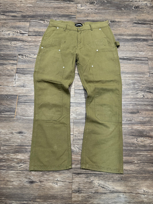 IHNOMUHNIT GREEN DOUBLE KNEE FLARES (36)