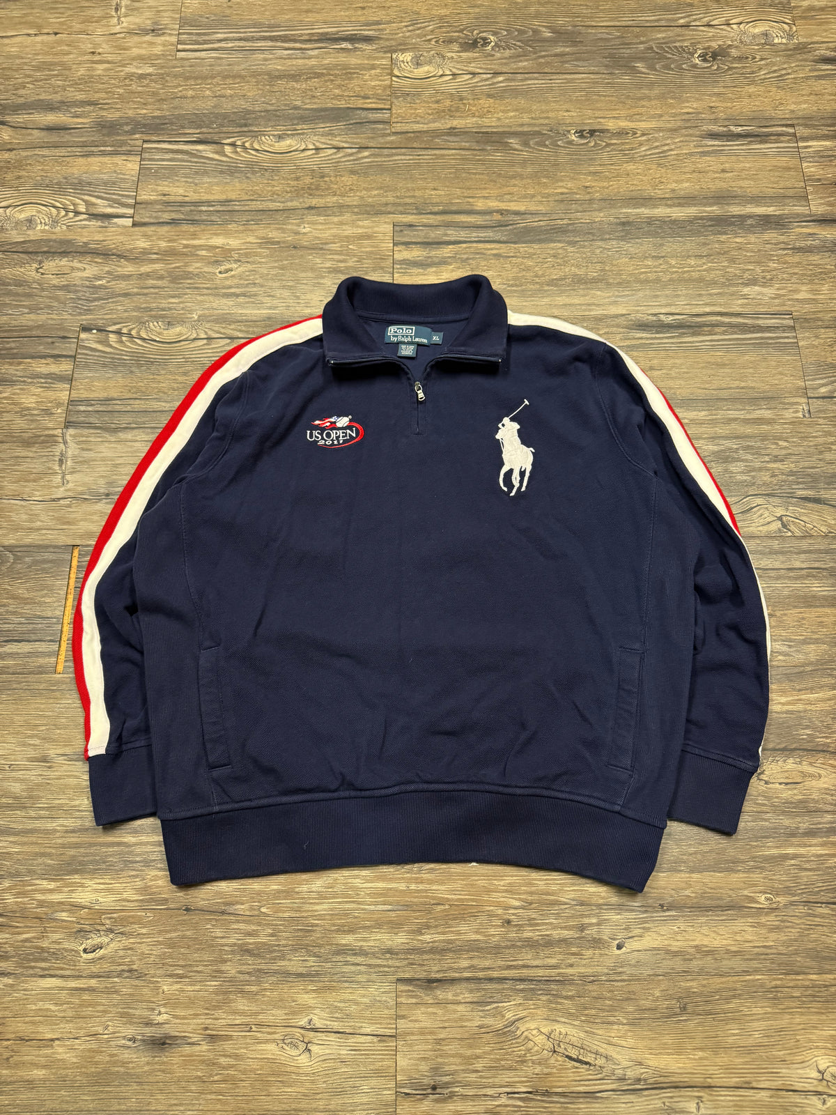 POLO RALPH LAUREN US OPEN BIG PONY QUARTER-ZIP (XL)