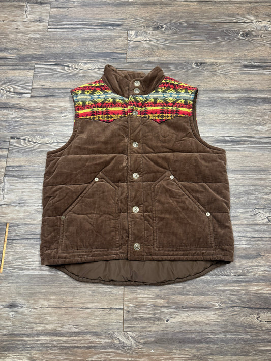 TRUE RELIGION CORDUROY AZTEC PUFFER VEST (XL)