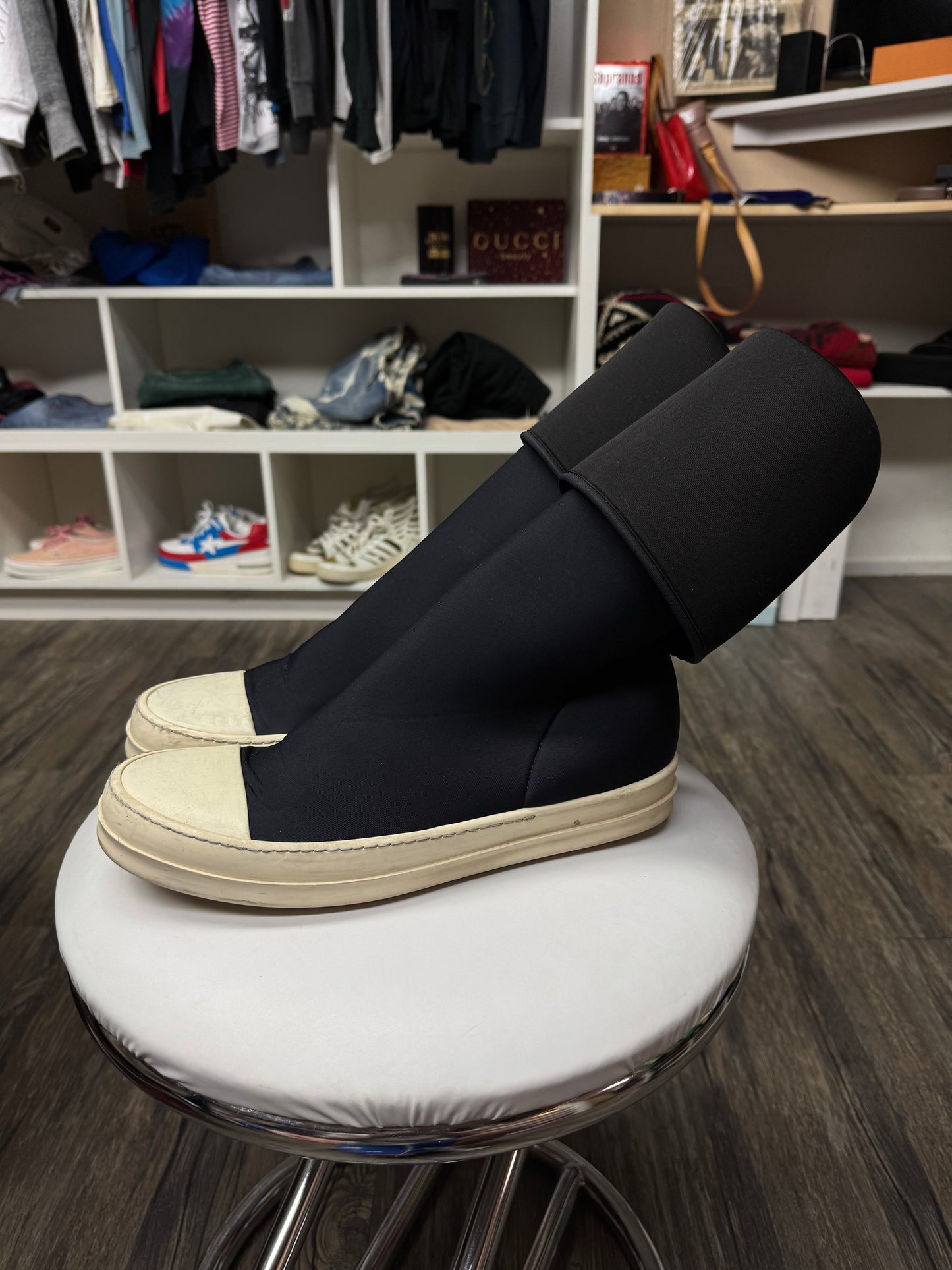 RICK OWENS DRKSHDW SCUBA SOCK RAMONES (10.5)