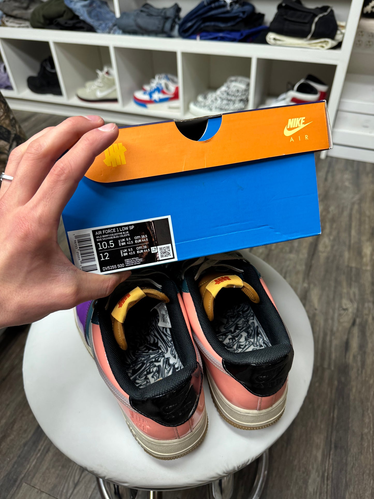 NIKE UNDEFEATED AIR FORCE 1S (10.5)