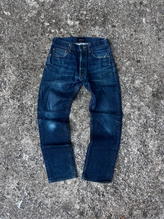 NOM DE GUERRE DARK WASH DENIM