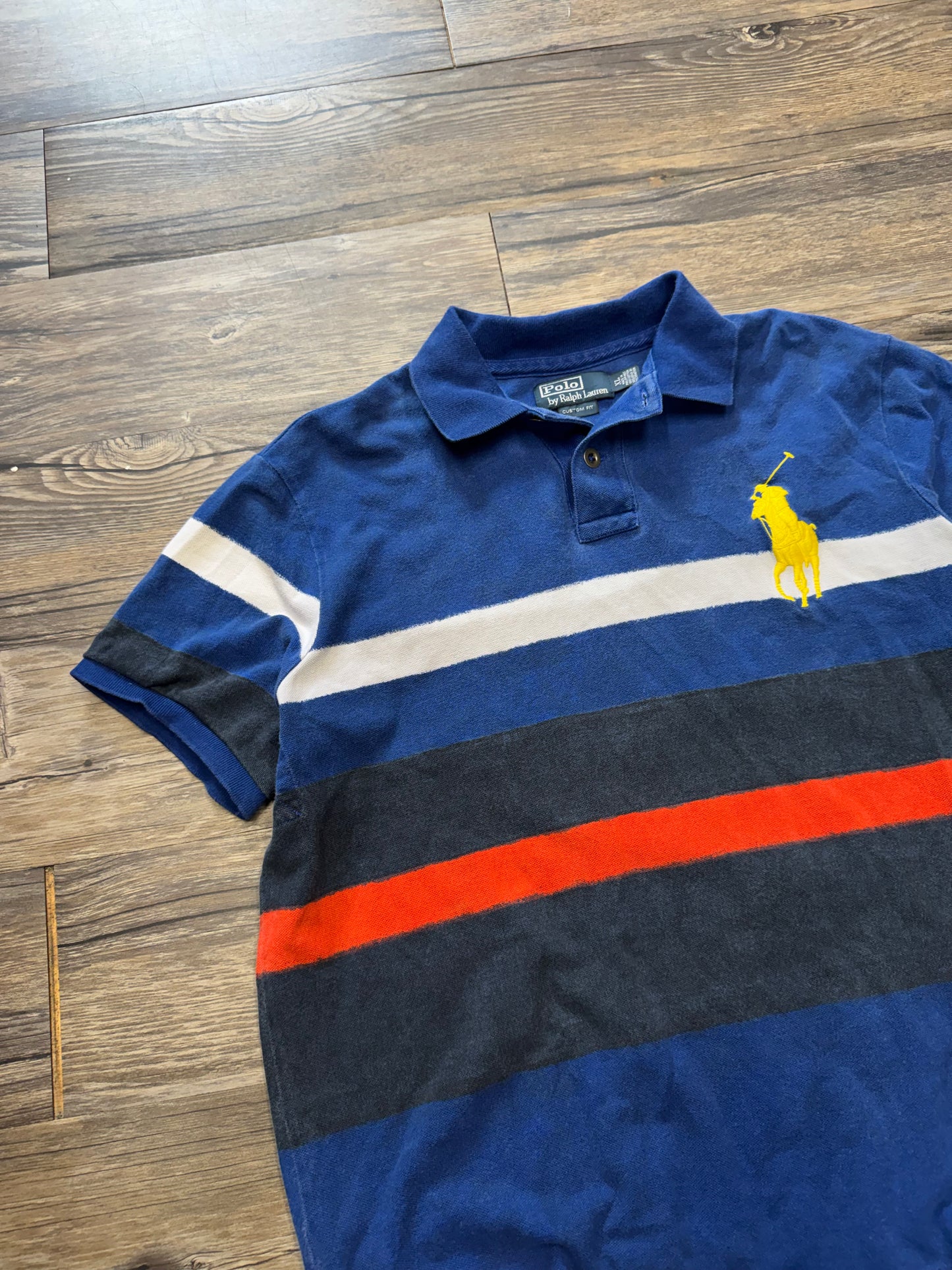POLO RALPH LAUREN MULTI-STRIPE BIG PONY POLO (XL)