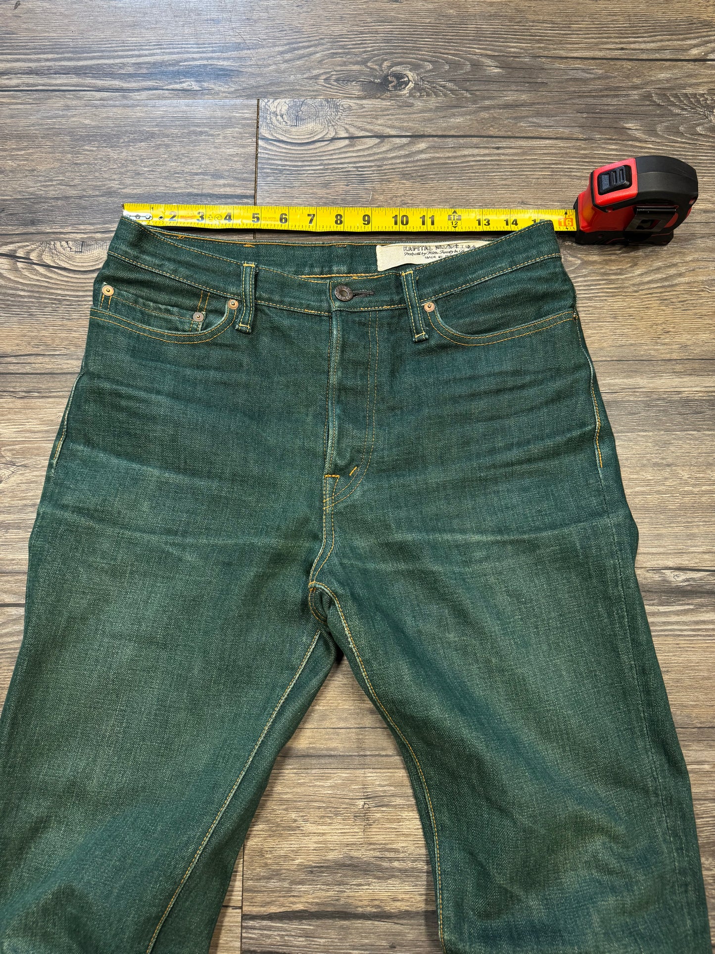 KAPITAL NO.4 PLANT DYED DENIM 5P MONKEY CISCO JEANS (30)