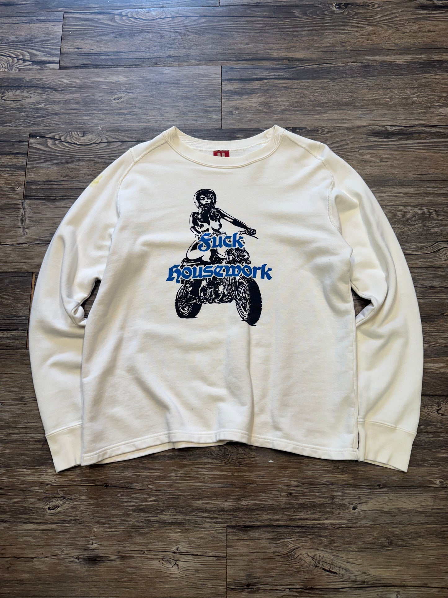 HYSTERIC GLAMOUR ‘F*CK HOUSEWORK’ CREWNECK (M)