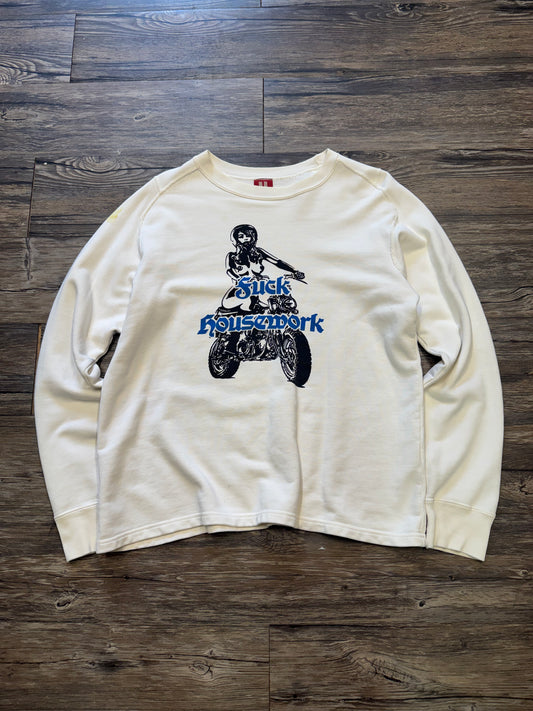 HYSTERIC GLAMOUR ‘F*CK HOUSEWORK’ CREWNECK (M)