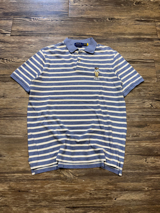 POLO RALPH LAUREN BEAR STRIPED POLO (M)
