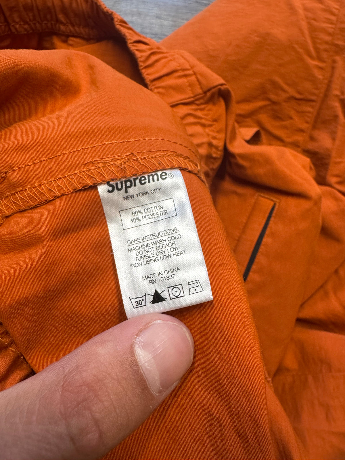 SUPREME X TIMBERLAND WORK TRACK PANTS (L)