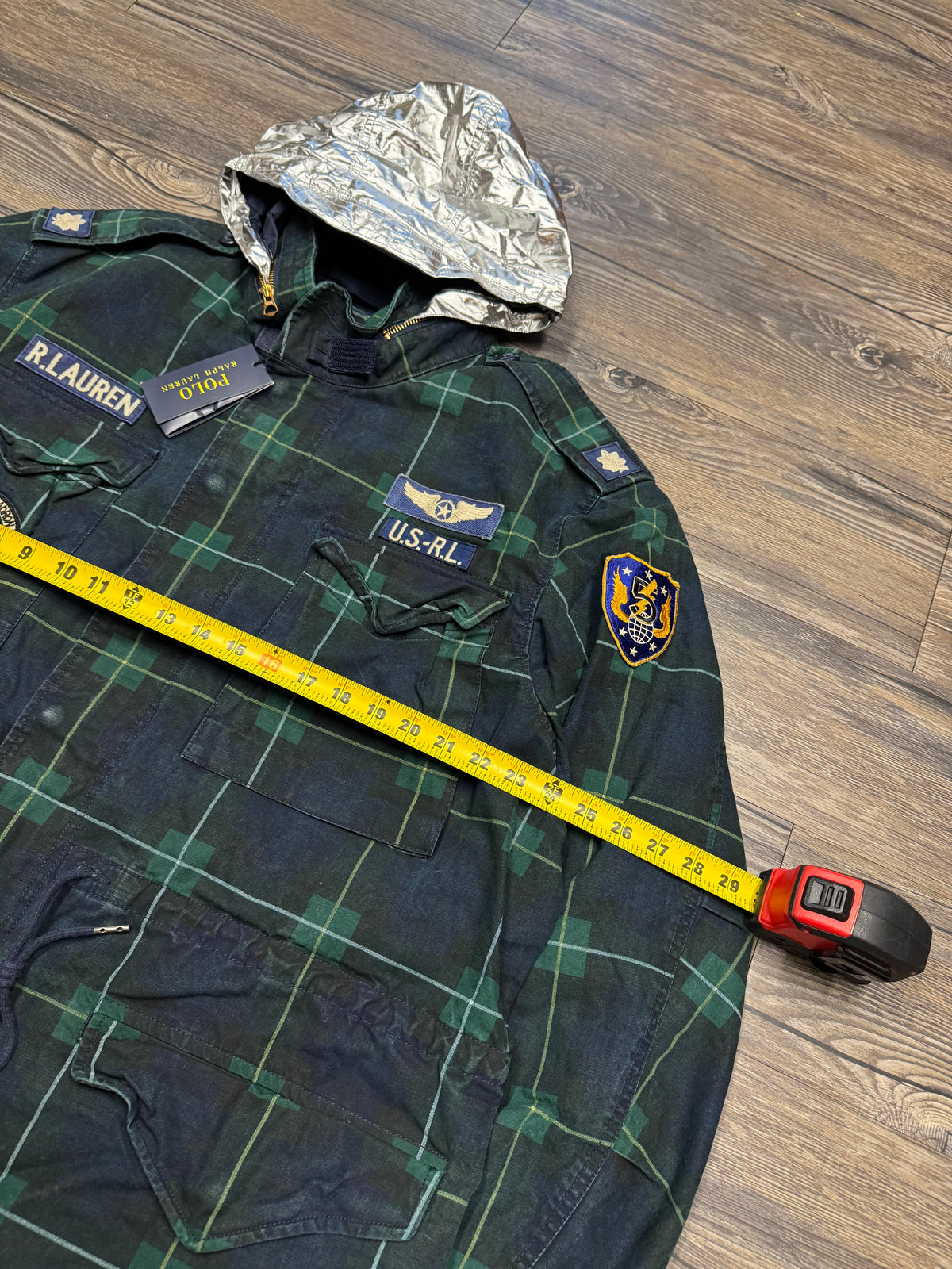 POLO RALPH LAUREN FLIGHT SQUADRON TARTAN FIELD COAT (XXL)