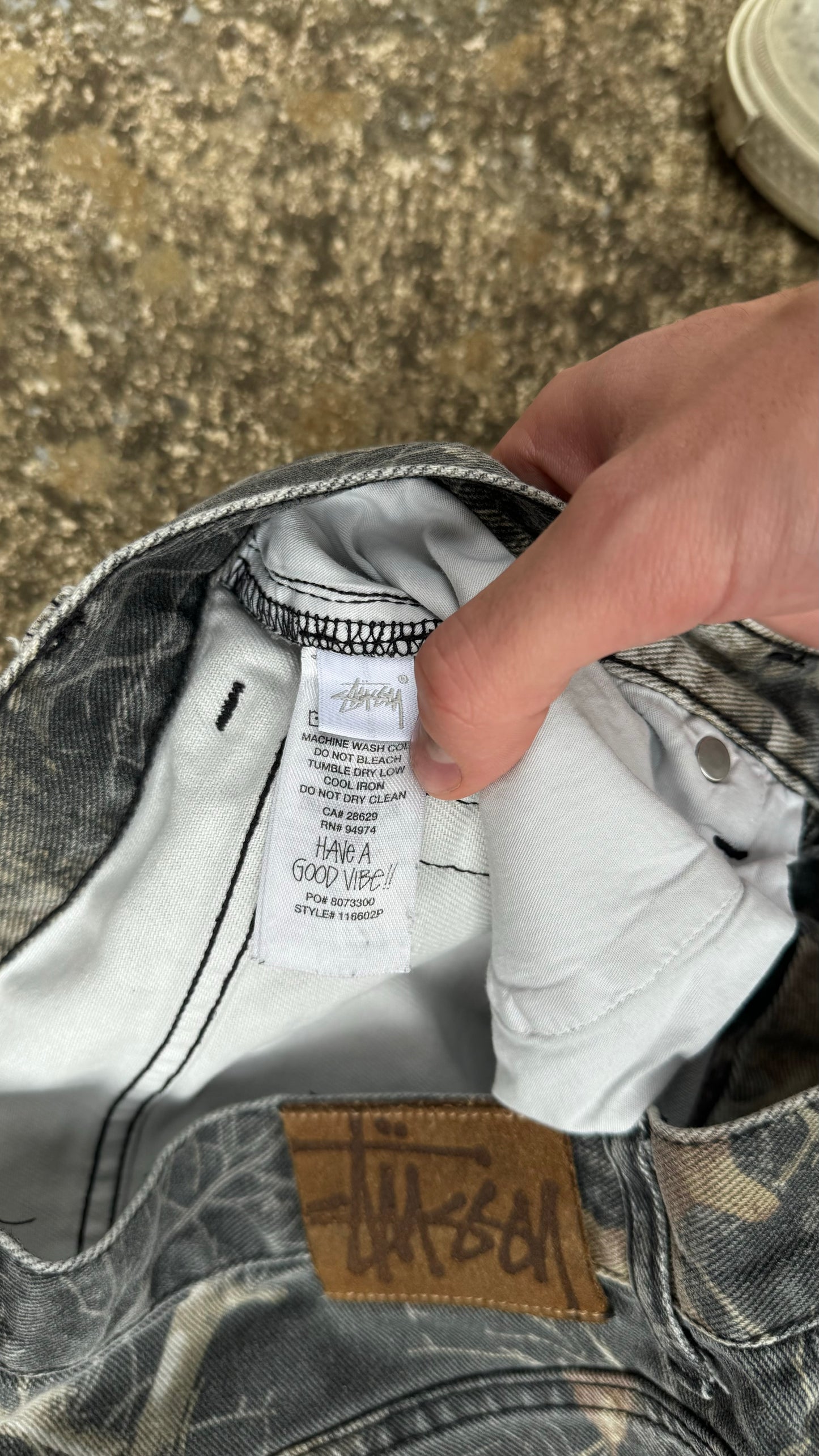 STUSSY REALTREE CAMO BIG OL' JEANS (30)