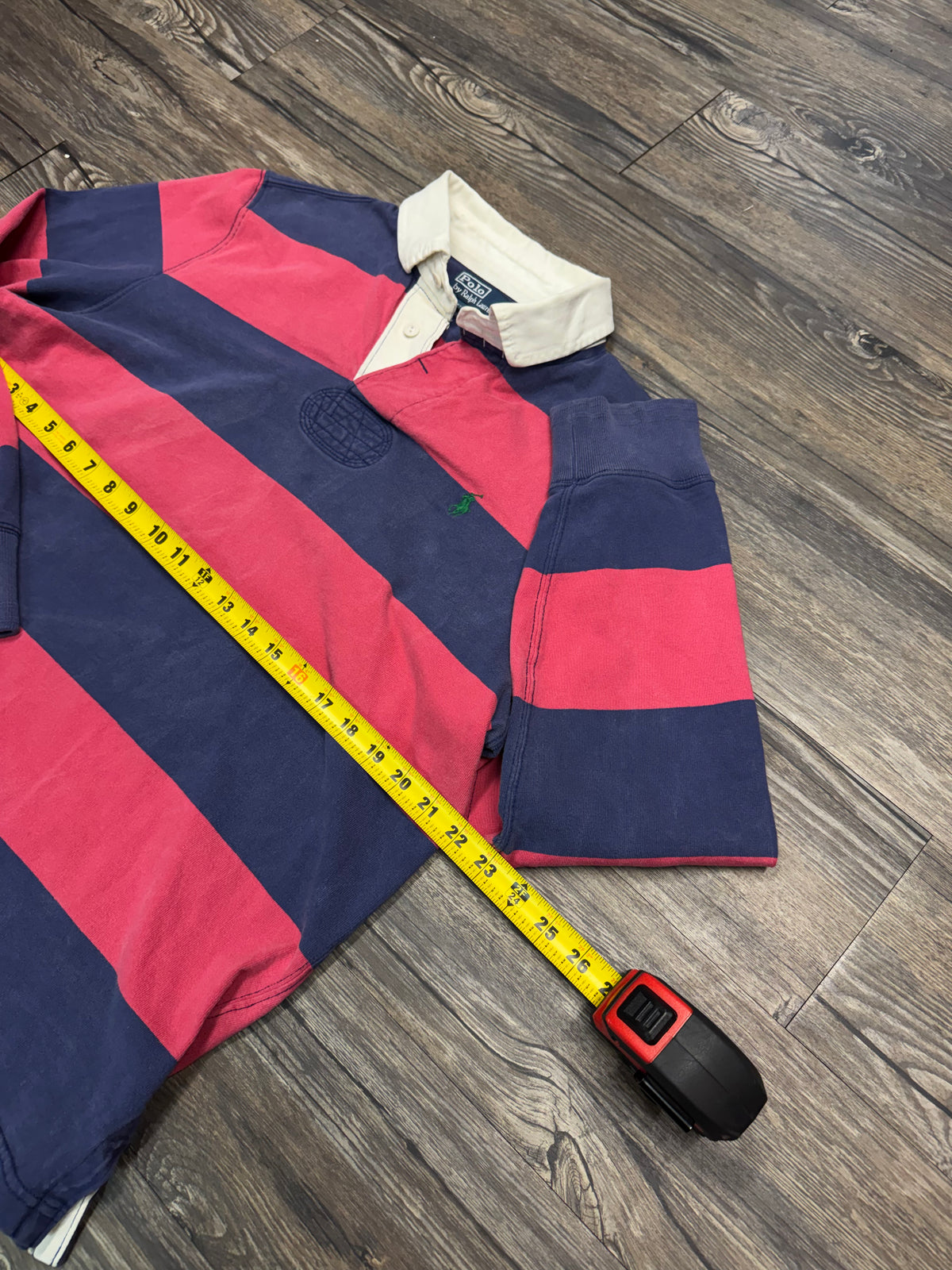 POLO RALPH LAUREN STRIPED RUGBY POLO (L)