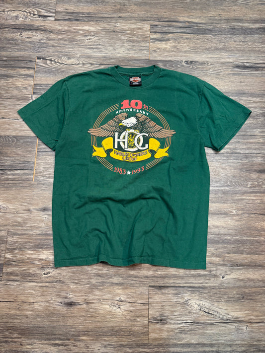 Y2K HARLEY DAVIDSON EAGLE GRAPHIC T-SHIRT (MEDIUM)