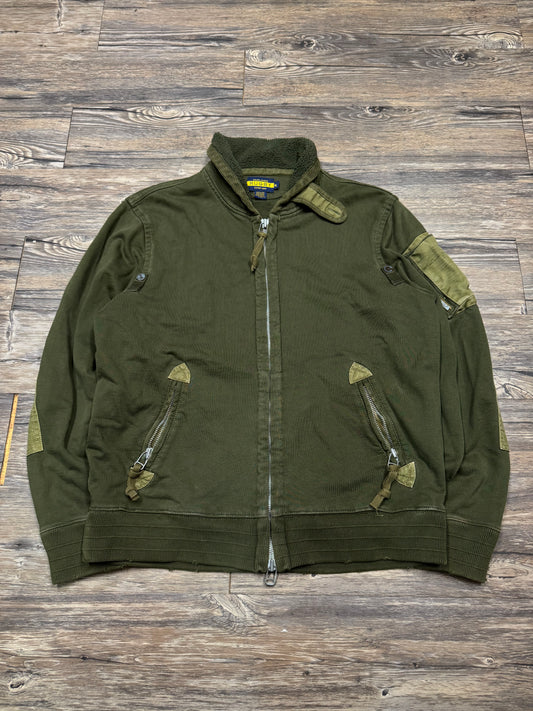 POLO RALPH LAUREN RUGBY PADDED FULL-ZIP JACKET (XL)