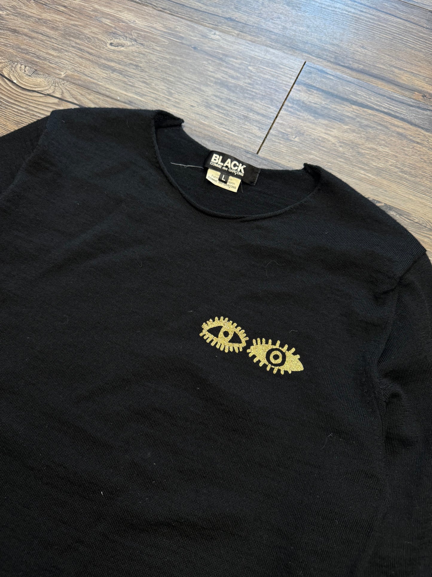 COMME DES GARÇONS EYE KNIT LONGSLEEVE SWEATER (L)