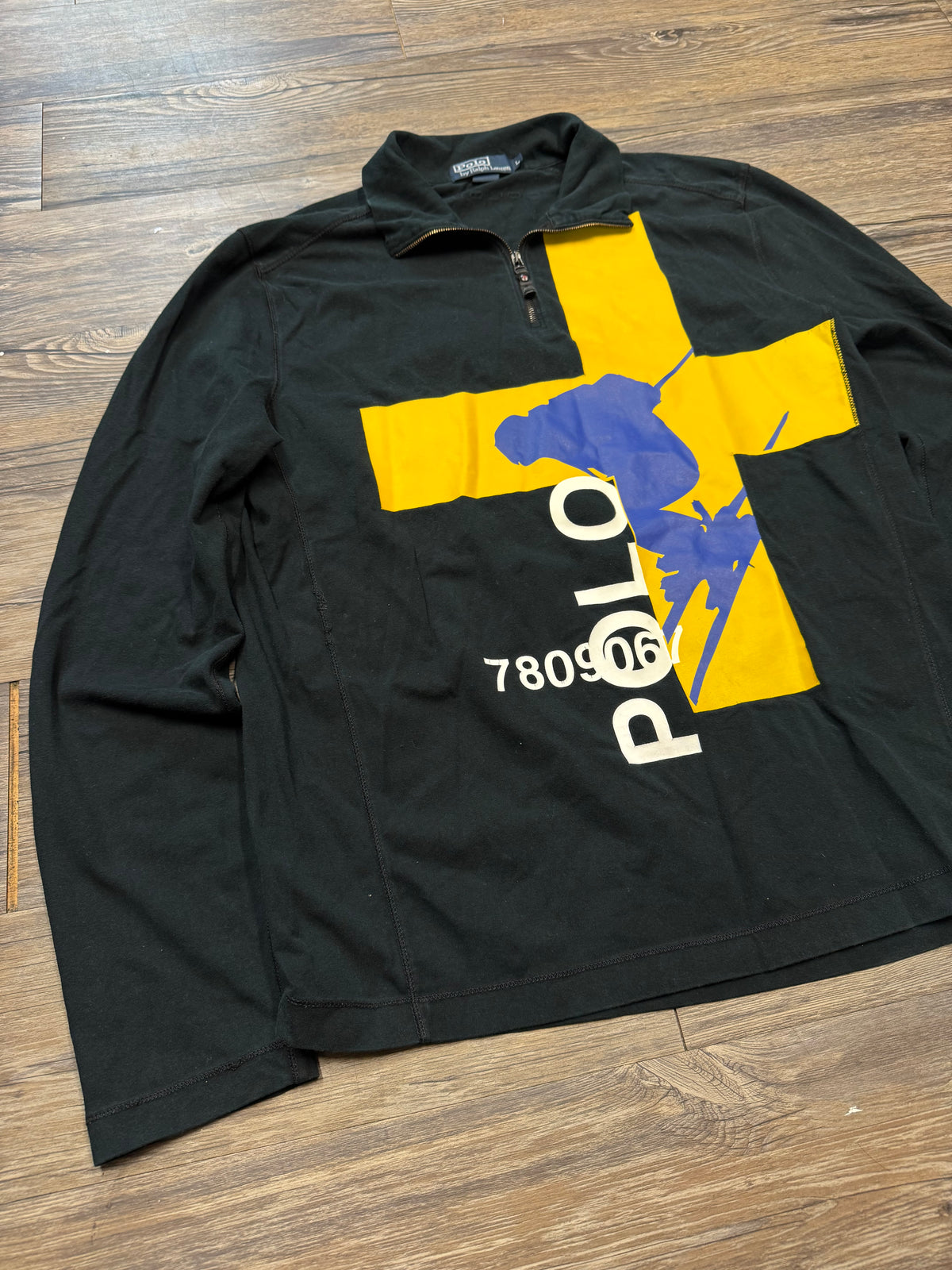 POLO RALPH LAUREN SKI QUARTER ZIP (L)