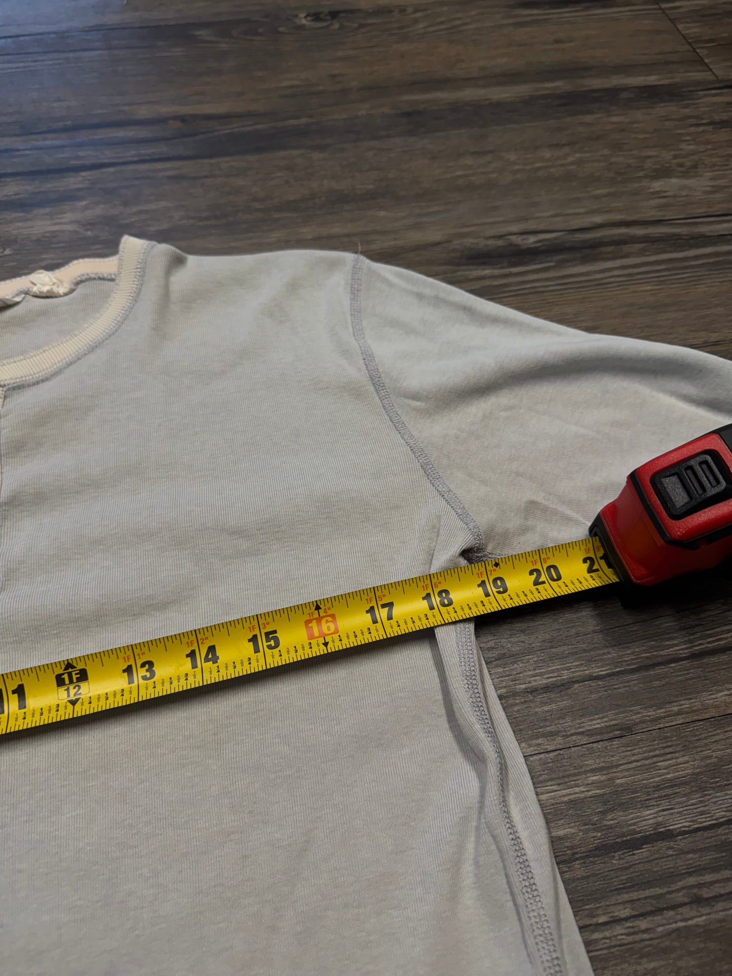 VINTAGE WOOLRICH BABY BLUE HENLEY (L)