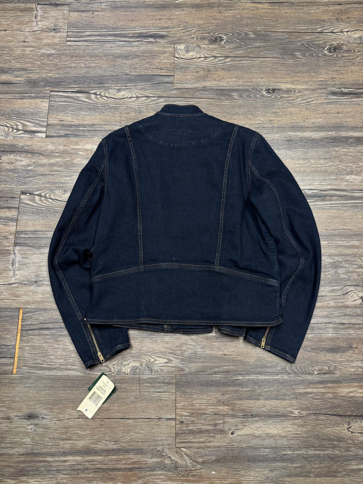 LAUREN BY RALPH LAUREN WMNS DOUBLE ZIP DENIM JACKET (M)