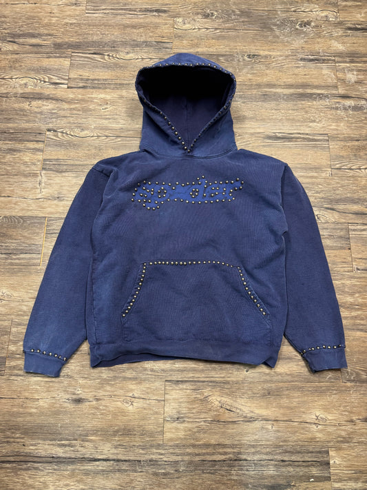 SP5DER PUNK V3 STUDDED HOODIE (XL)