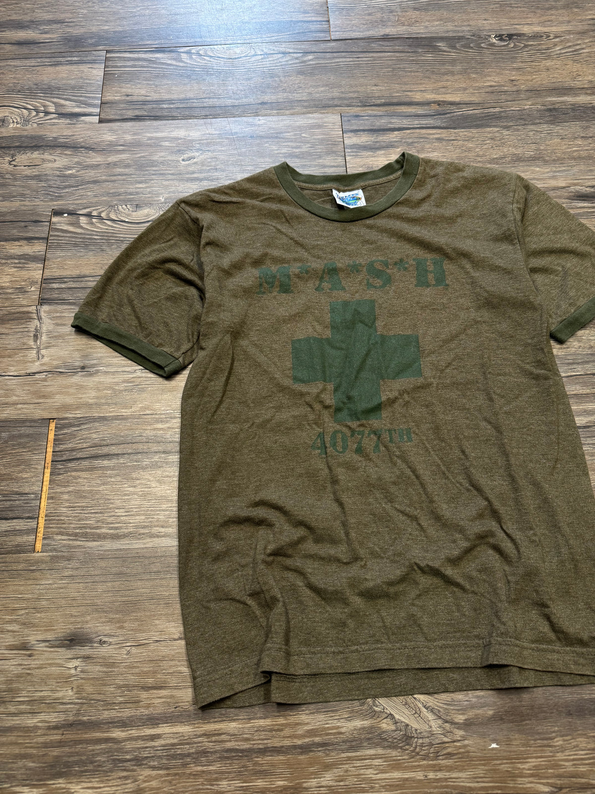 MASH VINTAGE MILITARY GREEN T-SHIRT (M)