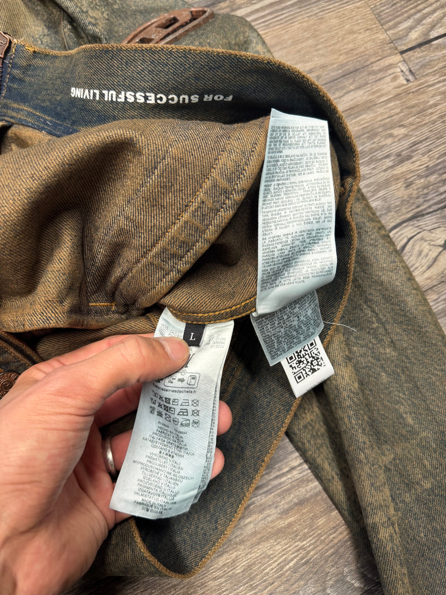 DIESEL SSENSE EXCLUSIVE MUDWASH JEAN JACKET (L)