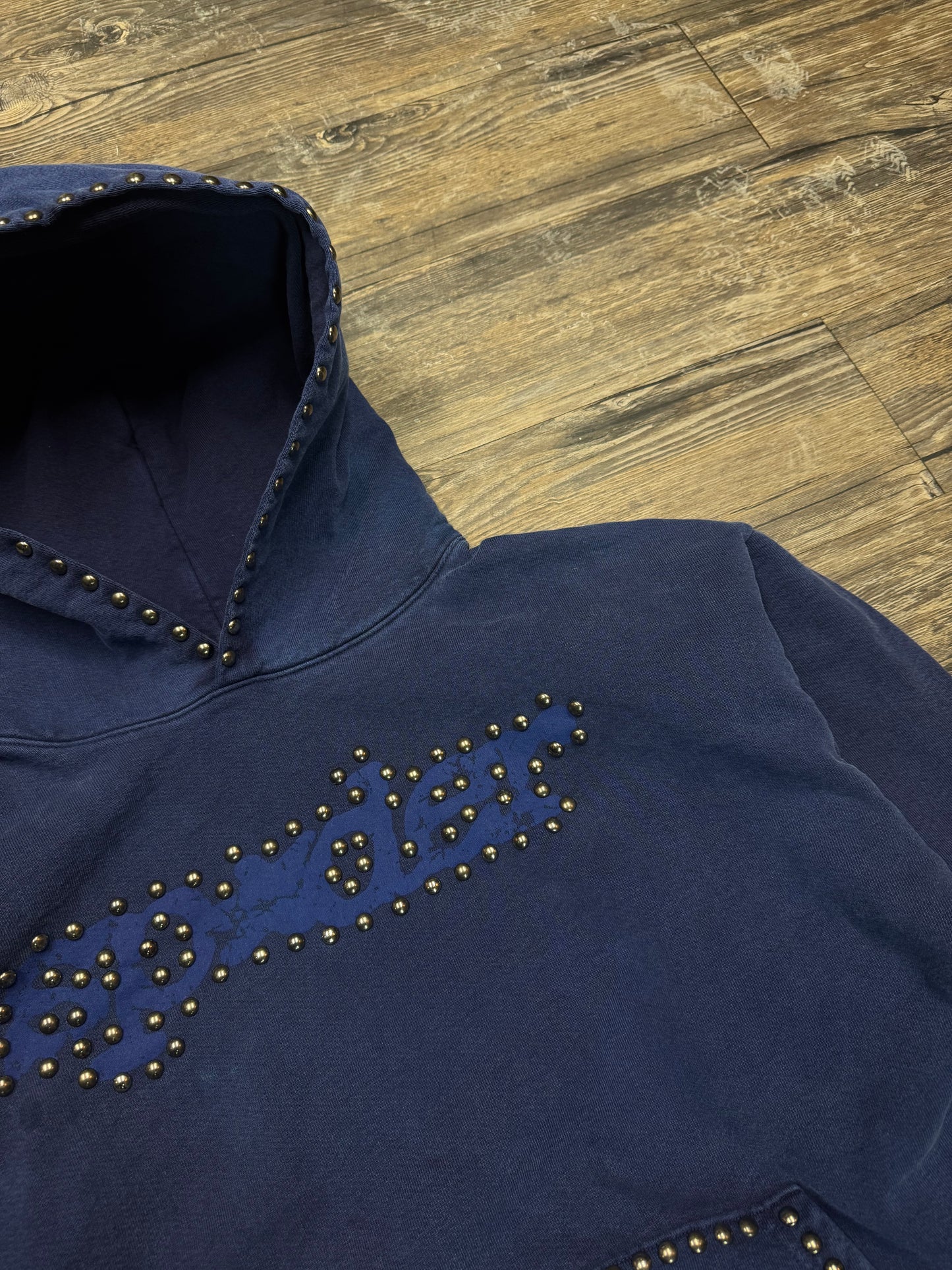 SP5DER PUNK V3 STUDDED HOODIE (XL)