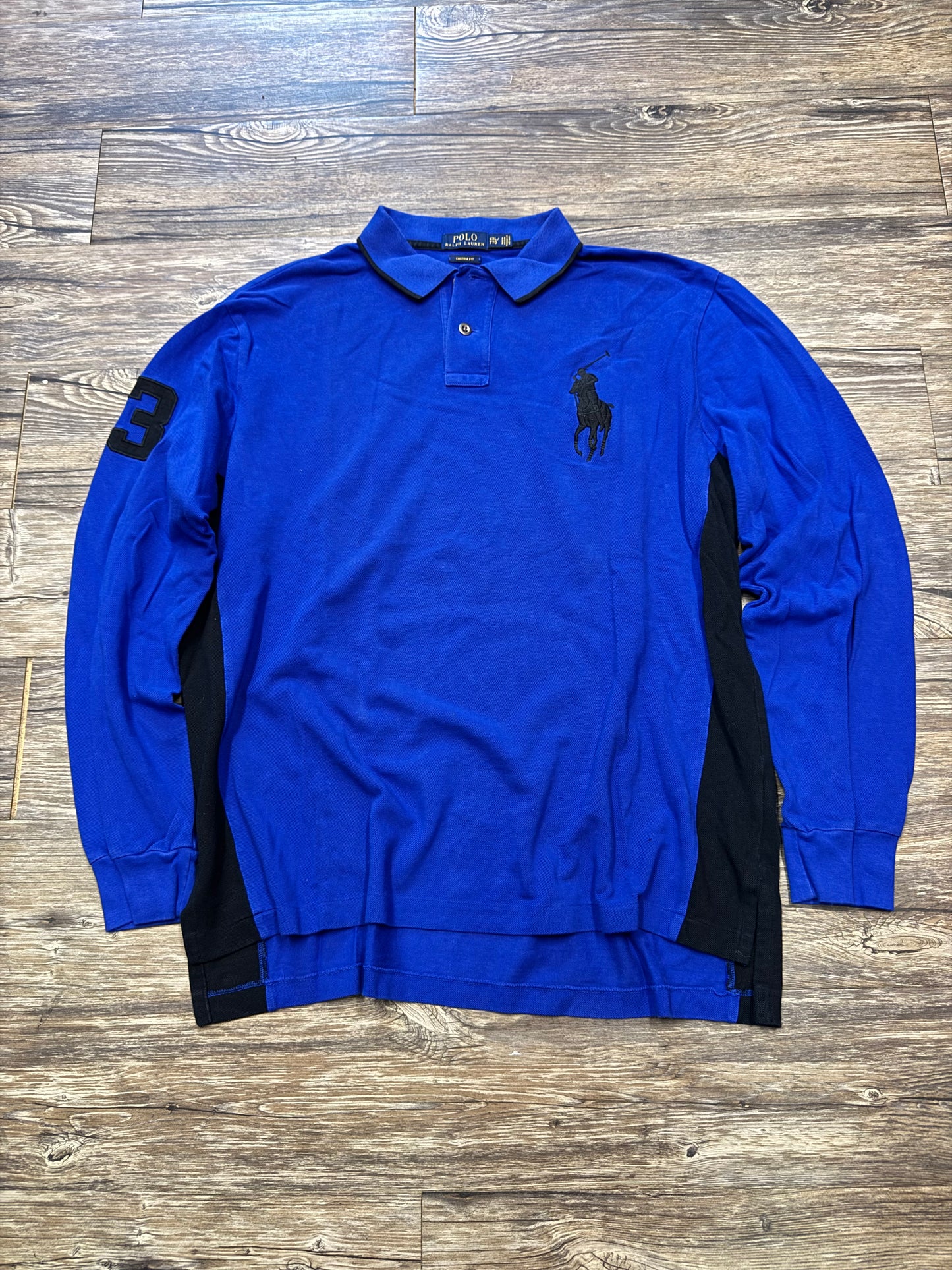 POLO RALPH LAUREN ROYAL BLUE BIG PONY LONGSLEEVE (XXL)