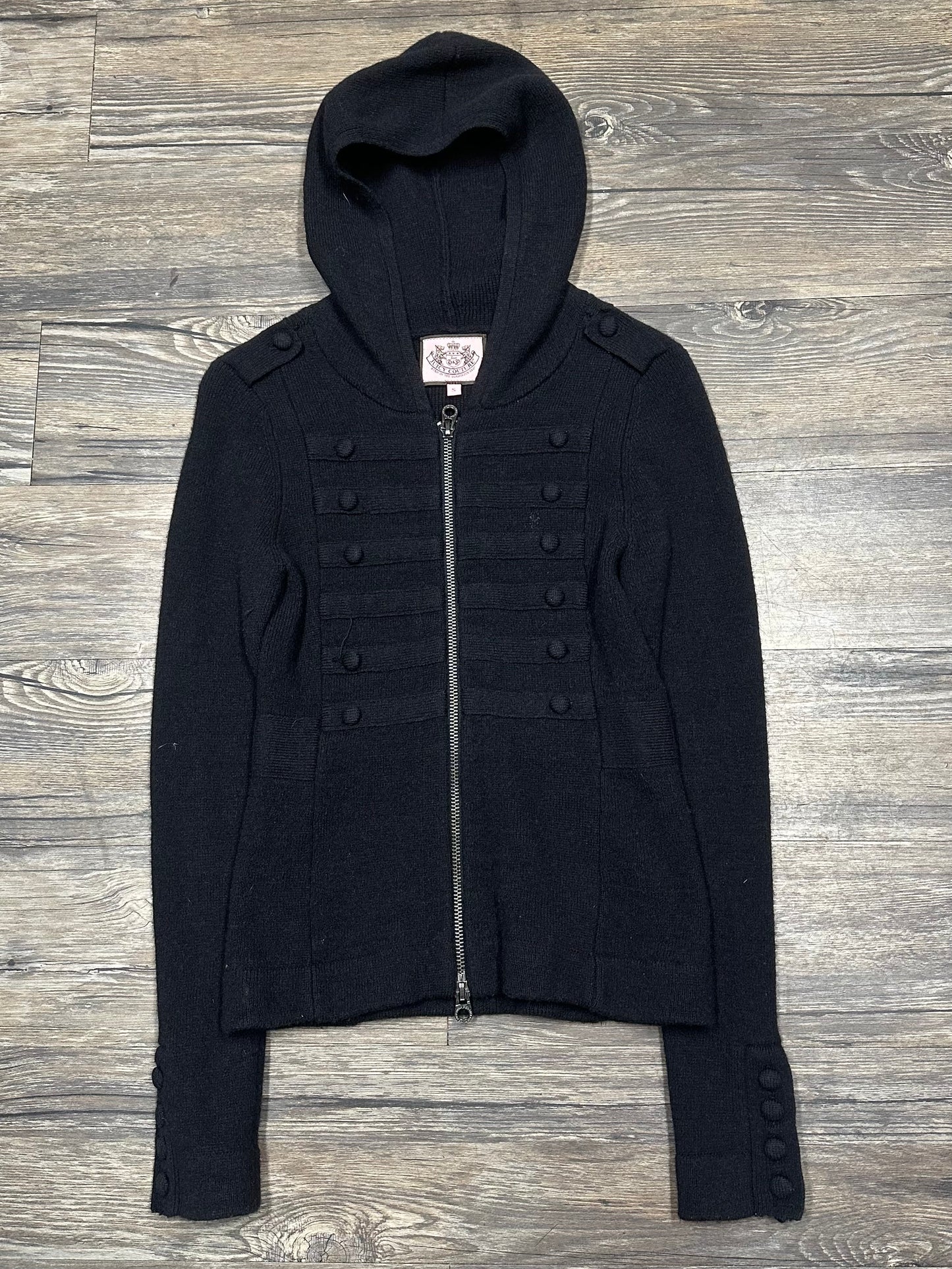 JUICY COUTURE Y2K ZIP-UP HOODIE (SMALL)