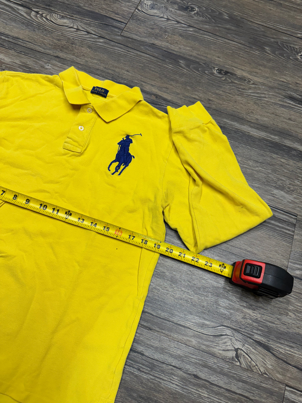 POLO RALPH LAUREN
BIG PONY YELLOW LS POLO (M)